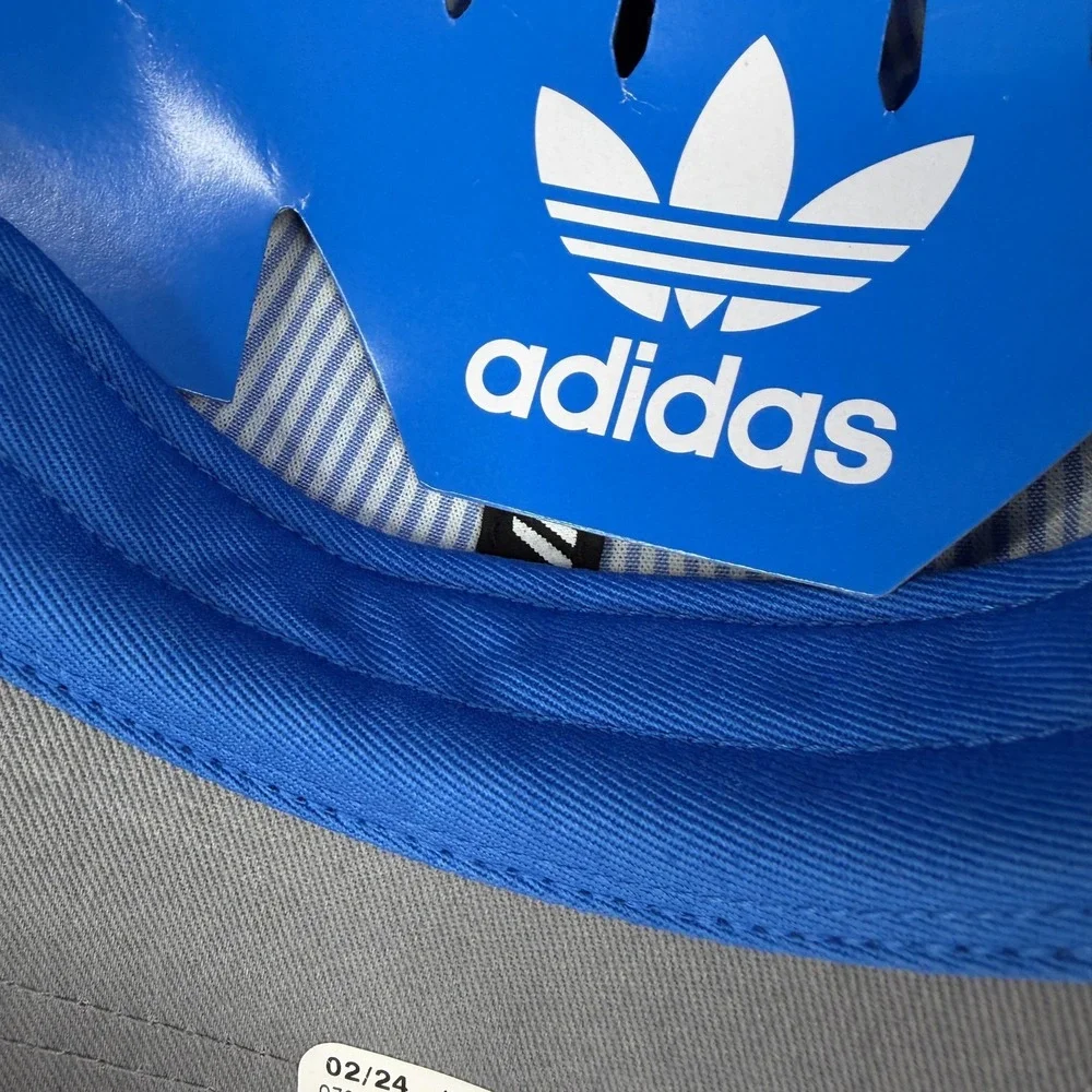 Adidas Hat Cap Strap Back Youth Blue Bluebird Trefoil Originals Washed Relaxed